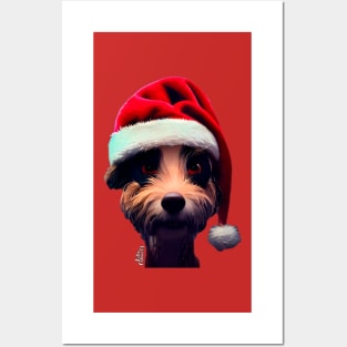 Christmas Funny dog Posters and Art
